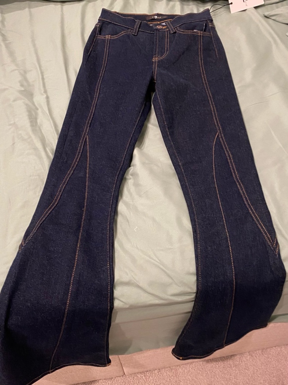 7 For All Mankind Flares Jeans - Picture 7 of 9